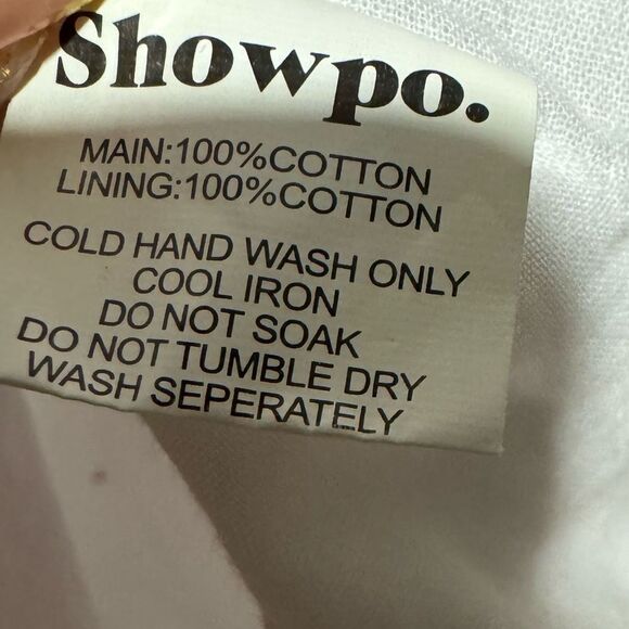 Revolve Showpo. UDELE One Shoulder Ruffle Cotton Mini DRESS in White - Picture 9 of 9